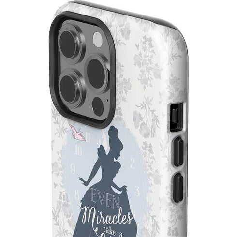 Disney Cinderella Miracles Take Time Silhouette iPhone 15 Pro Impact Case
